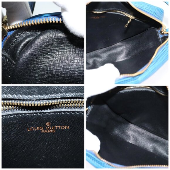 LOUIS VUITTON Epi June Feuille Shoulder Bag Blue M52155 LV Auth 136985 - Picture 15 of 16